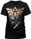 Nintendo Maglietta Black Zelda T-shirt With Link TS
